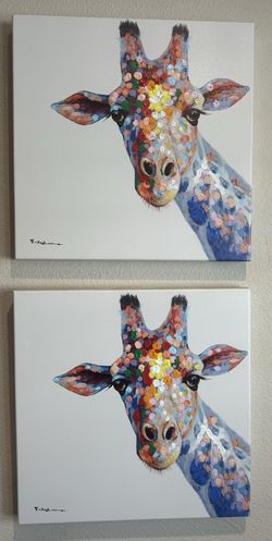 Giraffe Canvas Wall Art