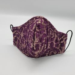 Purple Sequin Style Facemask