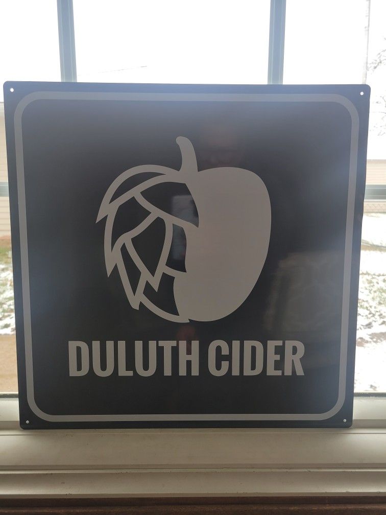 16"x16" Metal Bar Sign Duluth CIder Wall Decor Man Cave