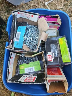 Nails, screws, chain, etc