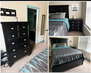 3 pieces Bedroom  king  size mattress includ
