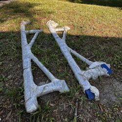 BMR Weld-On Boxed Subframe Connectors; Blue (Fits 05-14 Mustang)