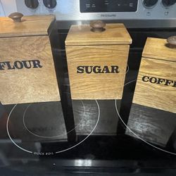 Boho Midcentury Kitchen Canisters 