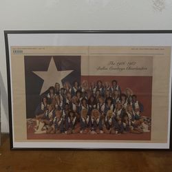 Dallas Cowboys 1986 To 1987 Cheerleaders  Magazine Print Ad / Frame 18x24  