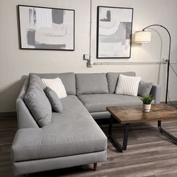Furniture Envy Gray Sectional Couch DELIVERY AVAILABLE THIS WEEK