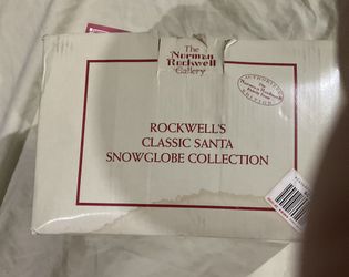 Norman Rockwell “Santa’s Workshop” Snow Globe