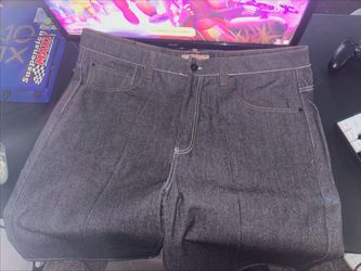 dark grey denim jorts