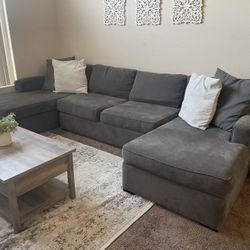 Gray Sectional Couch (PICK UP ONLY)