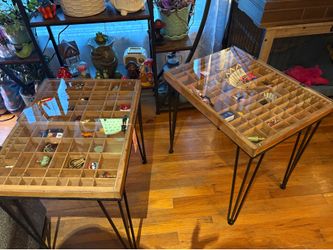 Set of repurposed vi rage type setter trays  Price is for each
