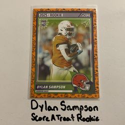 Dylan Sampson Cleveland Browns RB Score Rookie Card.