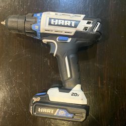 HART TOOL HPDD50 20 Volt Cordless drill with battery, not charging an excellent condition