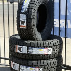 285-70-17 Falken AT4 All Terrain Tires installed (4) New 50,000 Mile Warranty-We Finance 