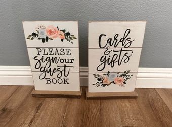 2 Wedding Signs