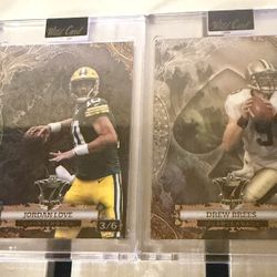 Lot Of 4Wild Card 7 Card Stud Quarterbacks 