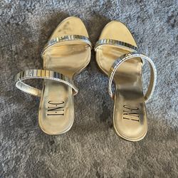 Gold High Heels