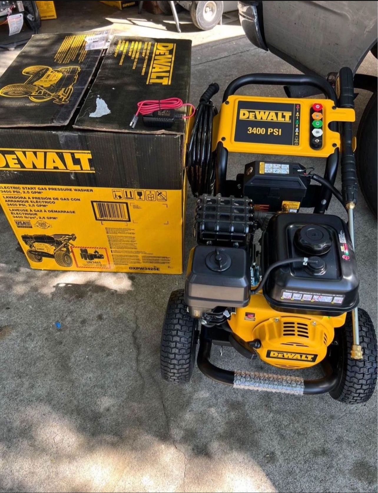 Gas Pressure Dxpw3400pr Dewalt Power Washer 3400 Psi Hose