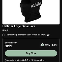 HELLSTAR SKI MASK(BALACLAVA)