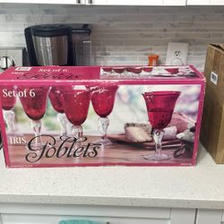 6 Goblet Cup Set 