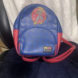 Loungefly Dragonball Z Mini Backpack Bag Purse Goku Blue Red - Dragonballz