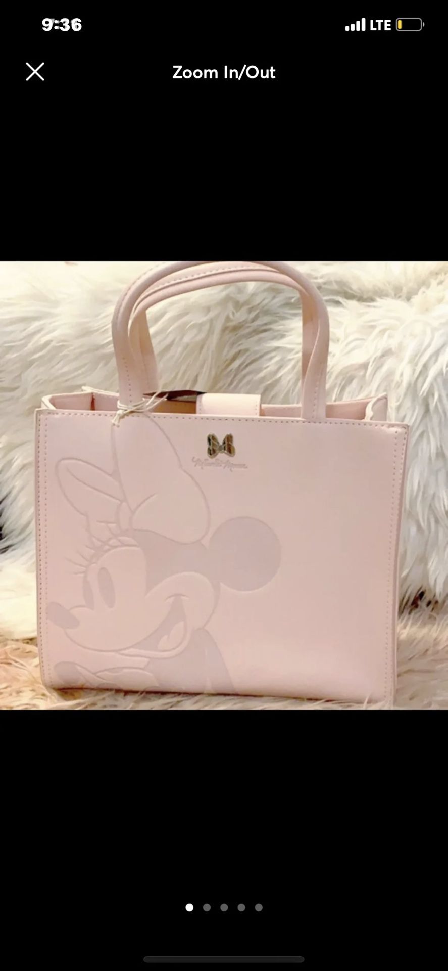 loungefly minnie mouse pink handbag