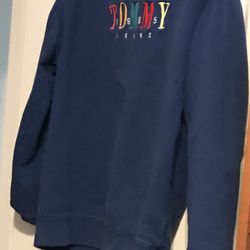 Tommy Jeans Large Blue Sweatshirt Excellent Condition 
