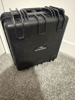 Pure Outdoor Protective Hard Case with Foam Interior – Heavy-Duty Rugged Waterproof Equipment Storage & Carrying Case.