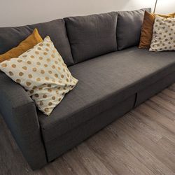 Modern Scandinavian Style Clean Sofa Bed 88" - Friheten