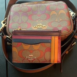 Coach Crossbody Purse And ID Wallet 