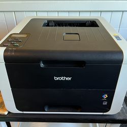 Brother color laser printer - works, Wi-fi, extra black toner