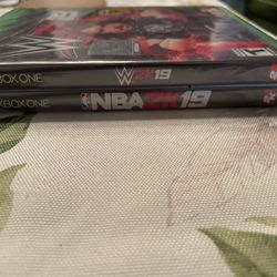 WWE And NBA 2K19 Xbox One sealed