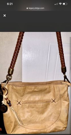 Saks leather purse