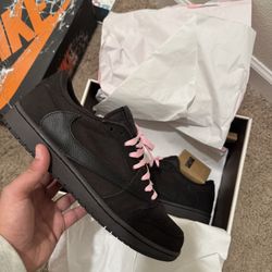 Travis Scott 1 Low Velvet Brown Size 11