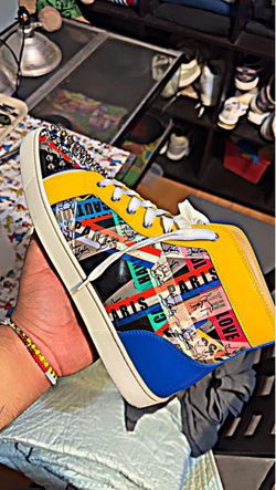 Christian Louboutin Spiked High-Top Sneakers