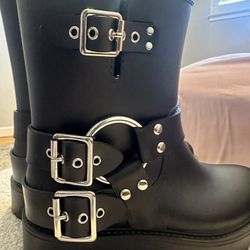 Jeffery Campbell Moto Boots 