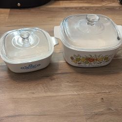 Lot Of 4 Vintage Corning Ware 