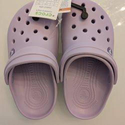 BRAND NEW Crocs,  Size Junior2, Lavender Color, 