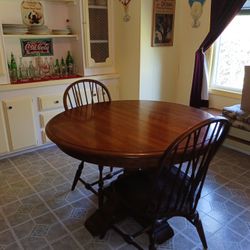 Amish Solid Oak Table