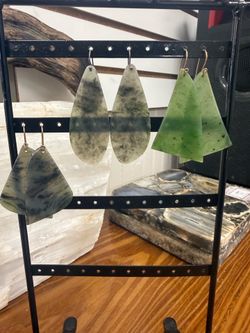 Jade earrings/rocks