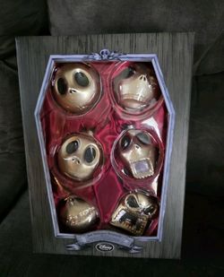 Nightmare before Christmas glass ornaments