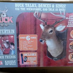 Rare 10point Deer Mount That Talks 👄 