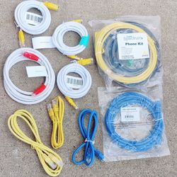 X14 ct. Lot Ethernet Cables Monoprice Spectrum Vericom Network Patch Cables Jumper Cables 7ft 7 Feet New
