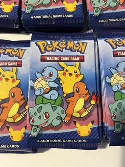 Pokemon Celebrations 25th Anniversary McDonald’s Booster Packs 