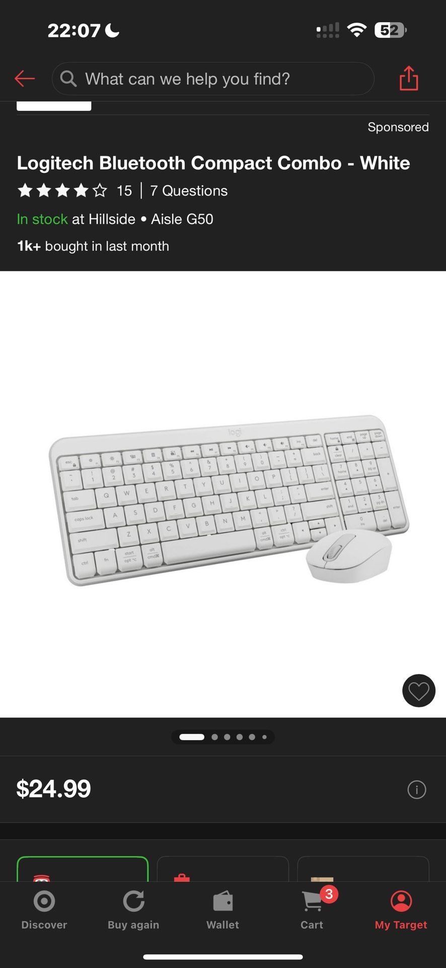 Logitech Bluetooth Compact Combo Keyboard and Mouse - White