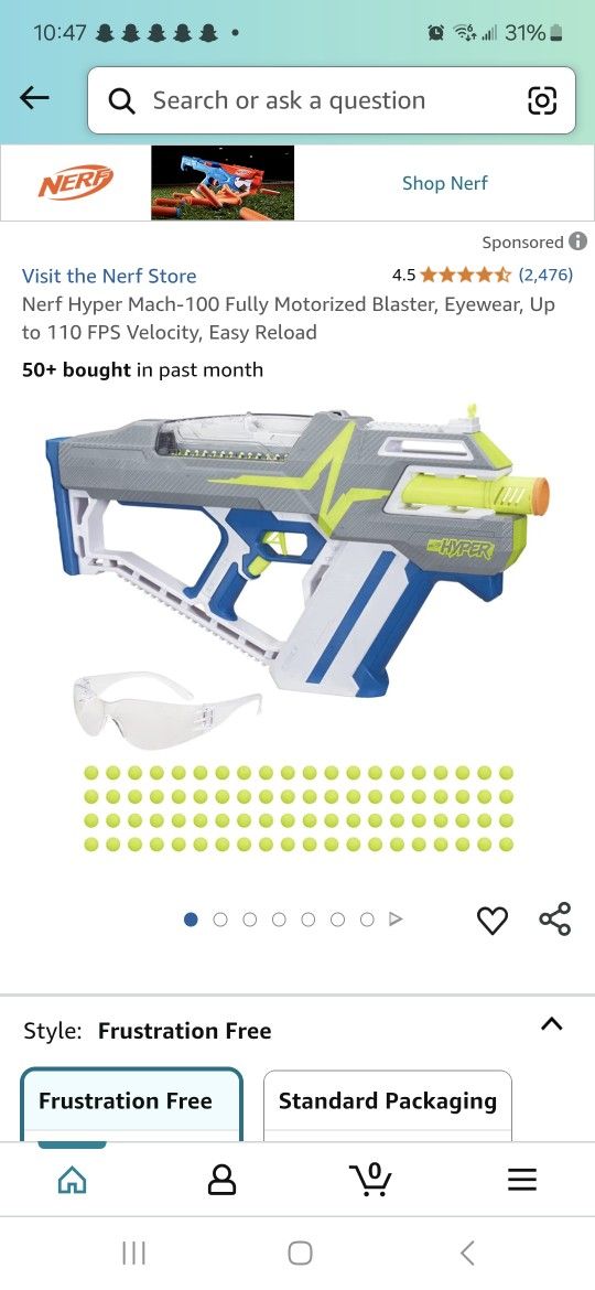 Nerf Hyper Gun And Mask