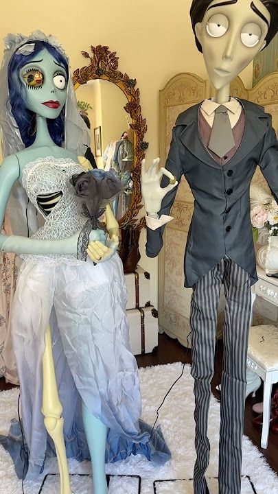 Emily & Victor- Tim Burton’s Corpse Bride Animatronics from Lowe’s