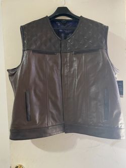 Leather Biker Cut New 6xl