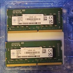 16GB HP RAM Kit (2x8GB) DDR4 3200MH/HP Model L46598-001/ Tested