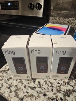 Brand New Ring Battery Doorbell (HD Video) - Buy 1 or All 3