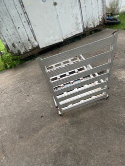 Full aluminum hitch wheel chair ramp