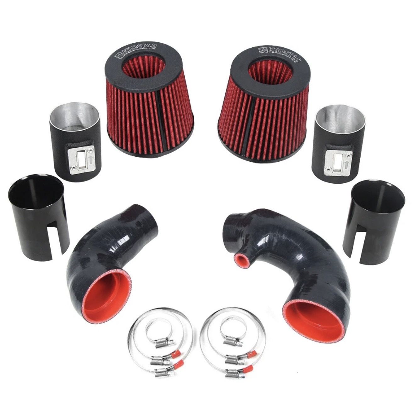 Air Intake System For 2016-2024 Infiniti Q50 Q60 3.0L High Flow Aluminum Pipe